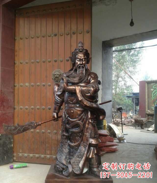 湖南铜雕关公像