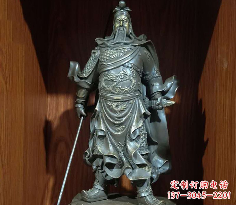 湖南铜雕关公人物雕塑