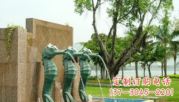 湖南铜雕海马雕塑