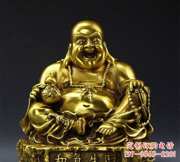 湖南铜雕和气生财弥勒佛