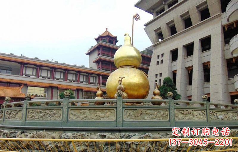 湖南铜雕葫芦公园景观雕塑