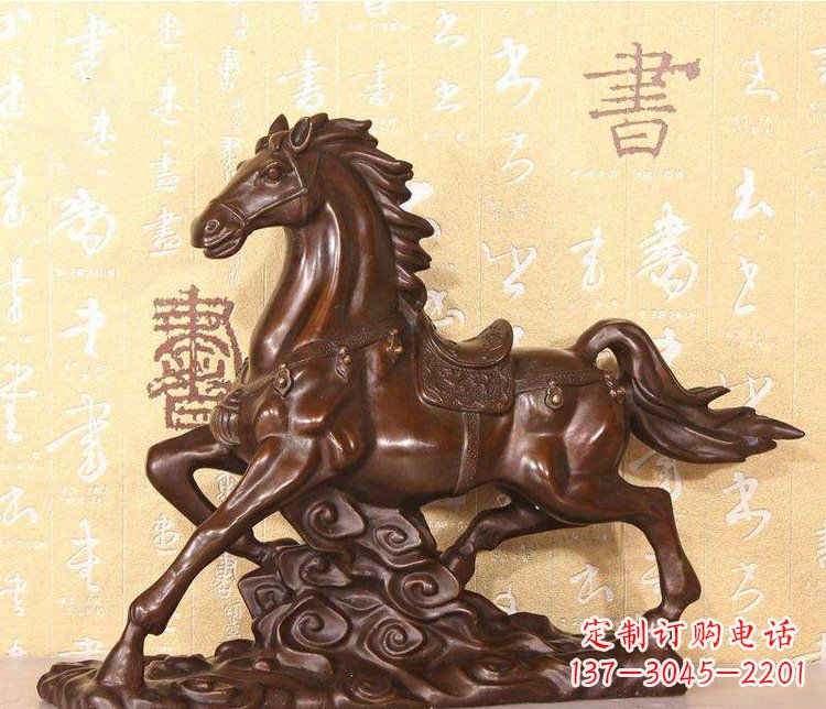 湖南铜雕户外园林动物马雕塑