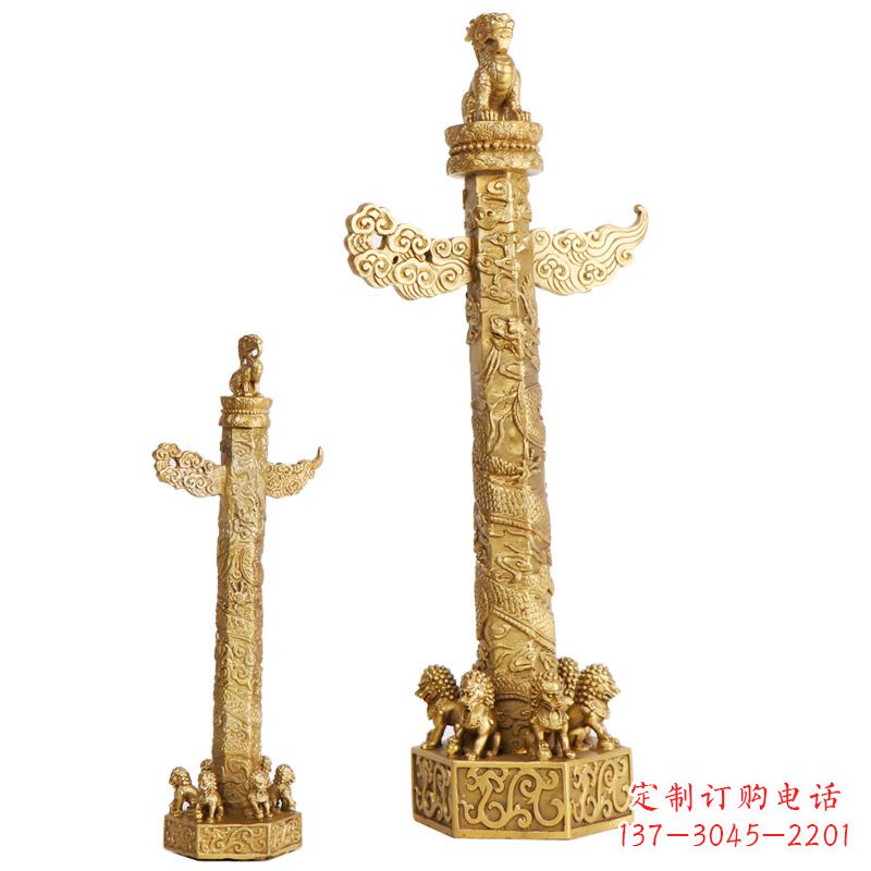 湖南铜雕华表柱