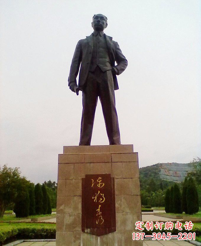 湖南铜雕近代名人陈独秀