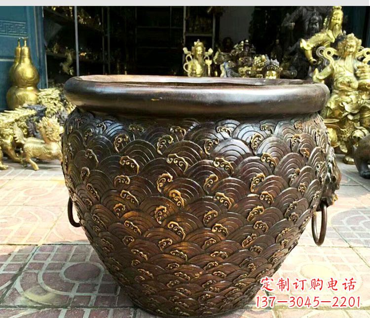 湖南铜雕景观花盆