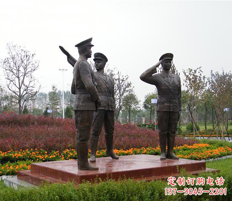 湖南铜雕警察铜雕