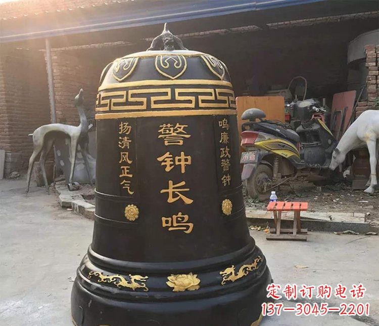湖南铜雕警钟长鸣寺庙雕塑