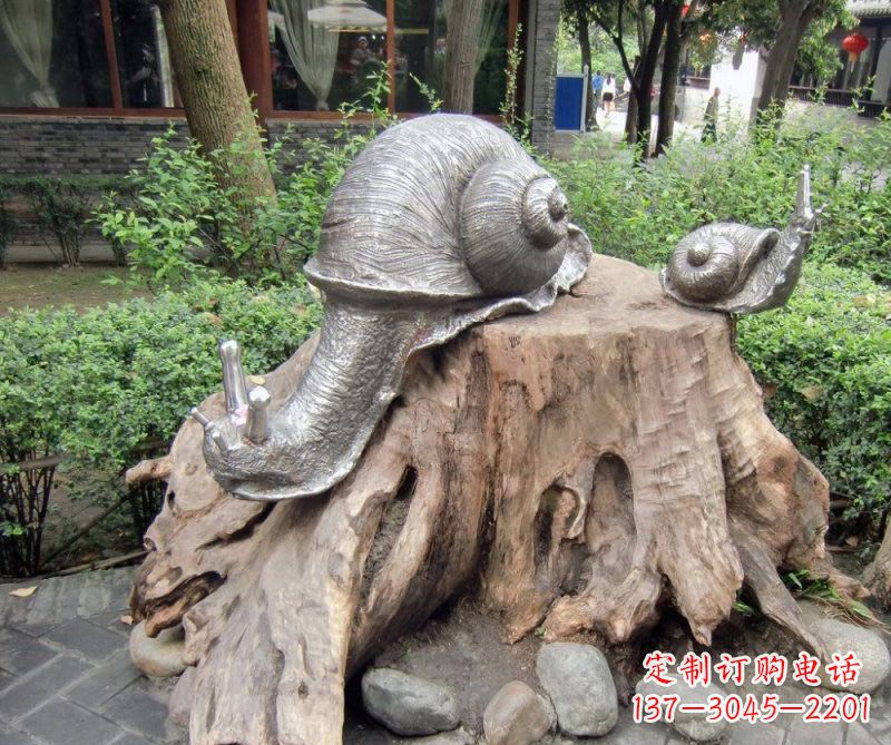 湖南铜雕母子蜗牛