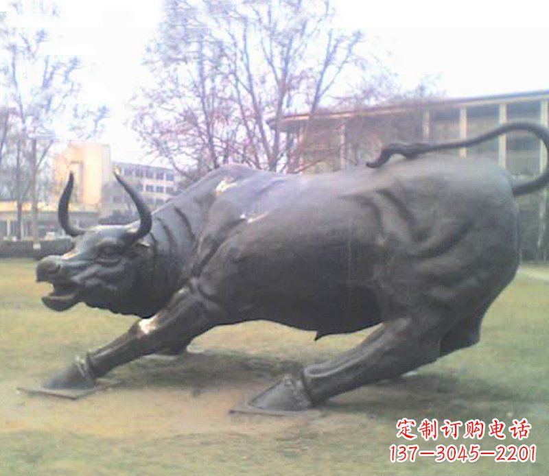湖南铜雕牛广场动物景观摆件 (2)