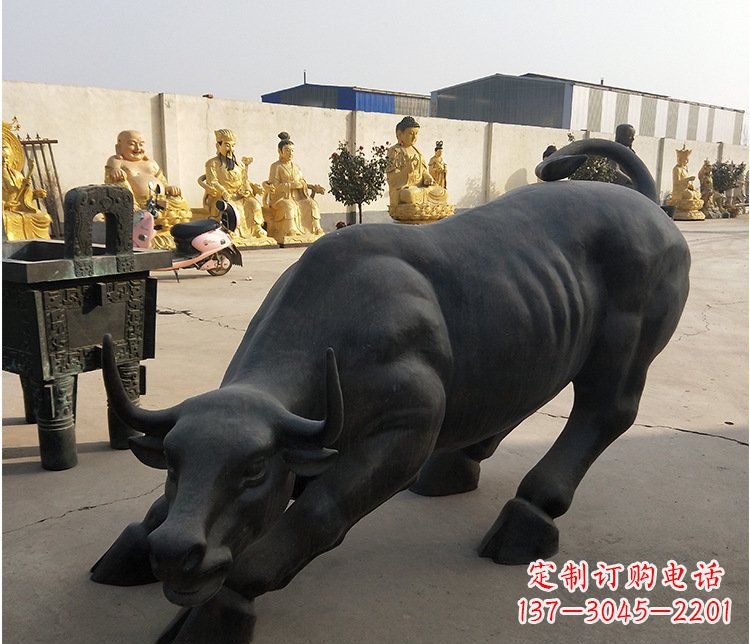 湖南铜雕牛广场动物景观摆件 (6)