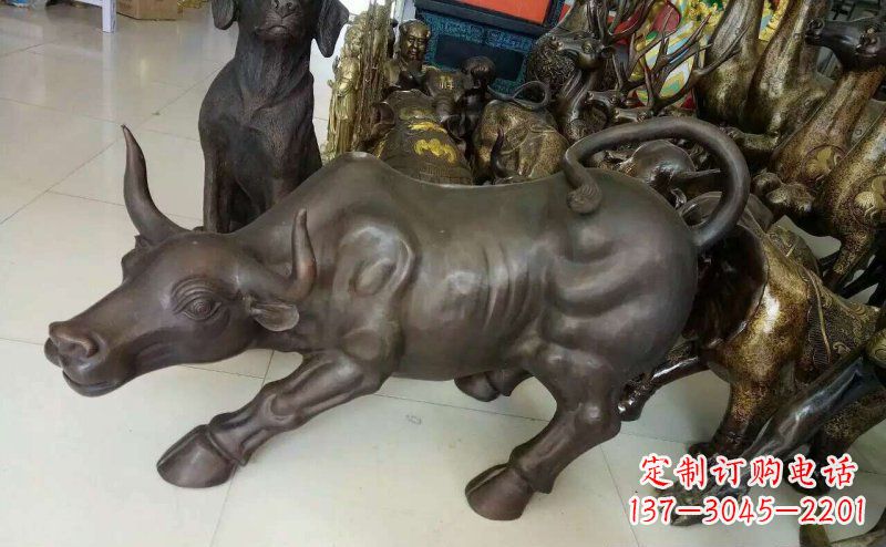 湖南铜雕牛广场动物景观摆件 (5)