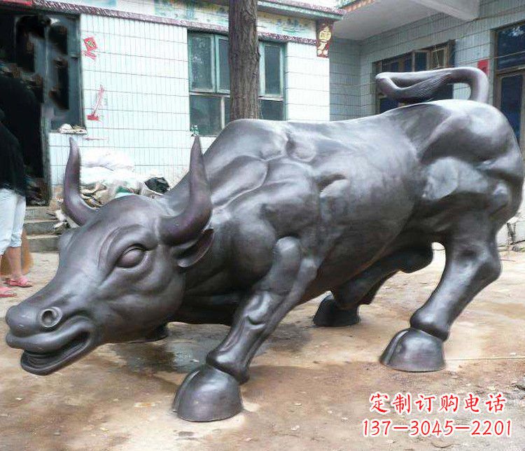 湖南铜雕牛广场动物景观摆件 (3)