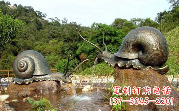 湖南铜雕喷水蜗牛