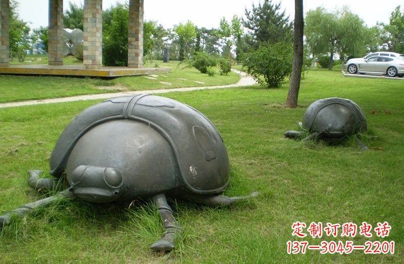 湖南铜雕七星瓢虫公园动物雕塑