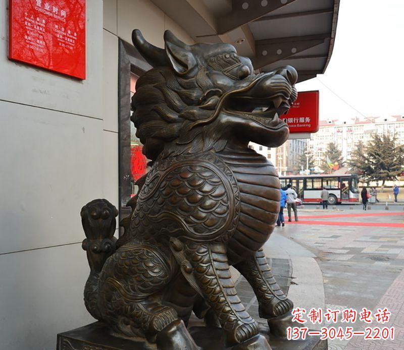 湖南铜雕麒麟