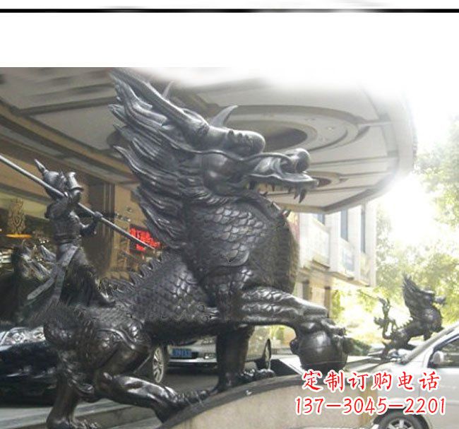 湖南铜雕麒麟公司门口神兽雕塑