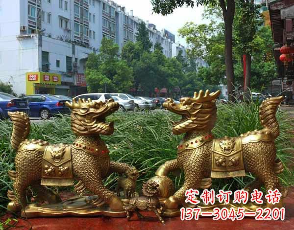 湖南铜雕麒麟神兽