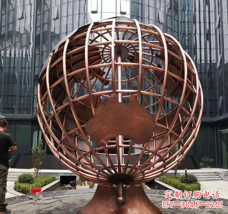 湖南铜雕企业地球仪
