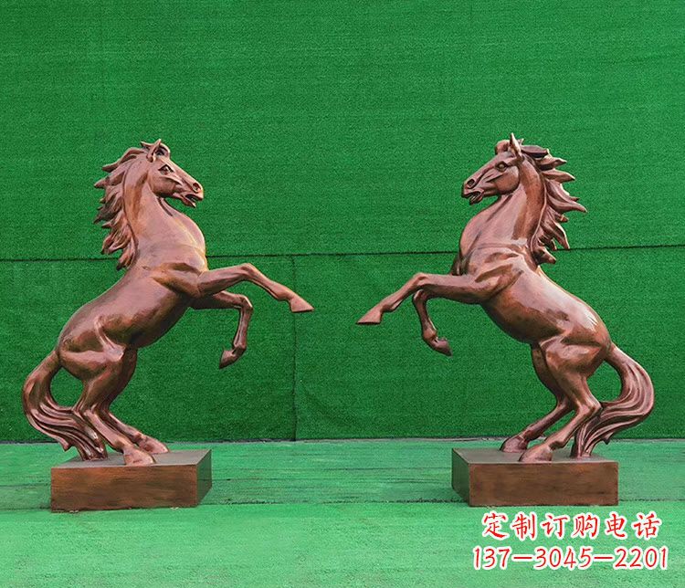 湖南铜雕企业马到成功立马