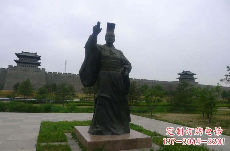 湖南铜雕秦始皇古代名人雕塑