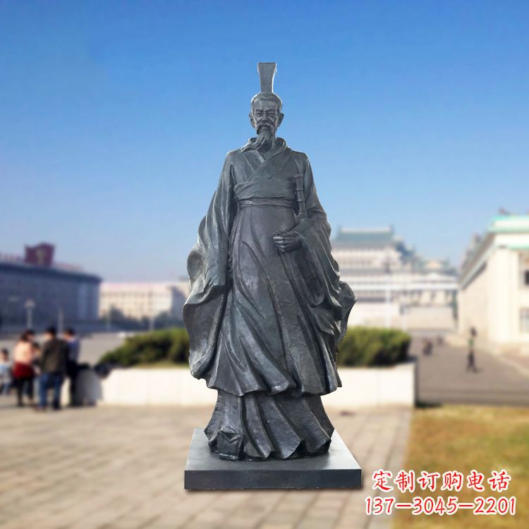 湖南铜雕屈原塑像