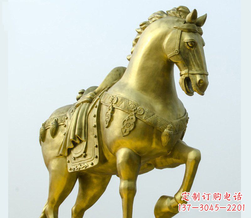 湖南铜雕商场招财动物马雕塑