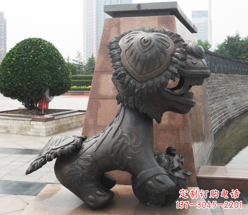 湖南铜雕狮子