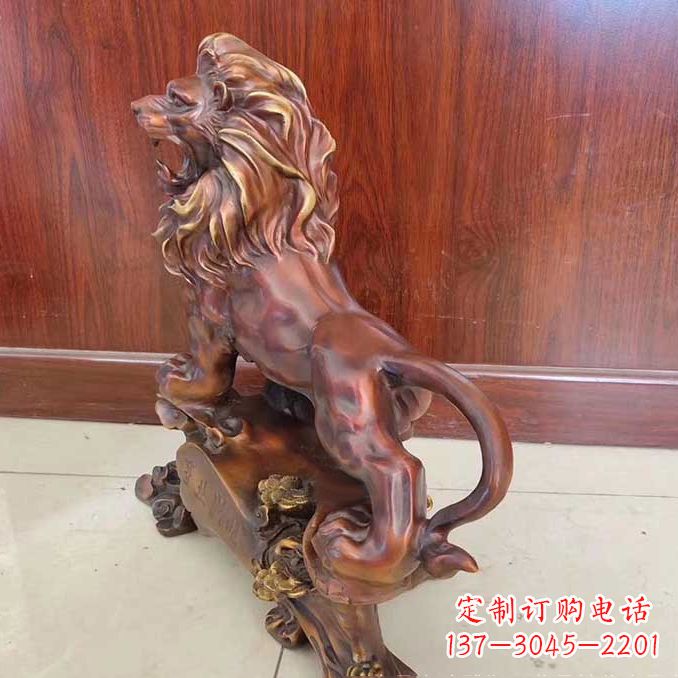 湖南铜雕狮子动物雕塑摆件