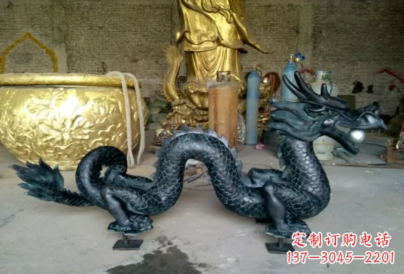 湖南铜雕双龙戏珠222