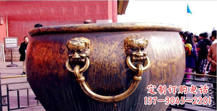 湖南铜雕水缸寺庙景观雕塑