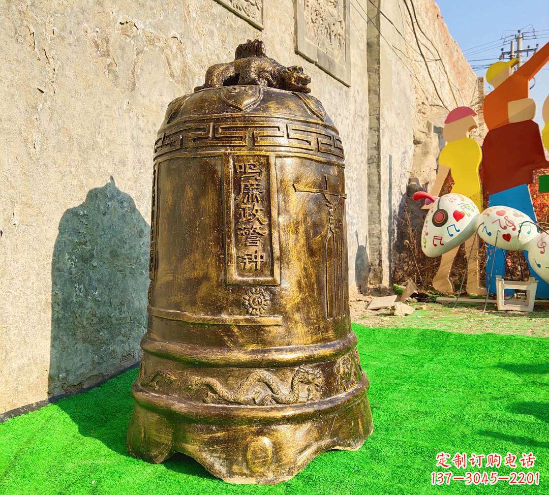 湖南铜雕寺庙警钟雕塑摆件