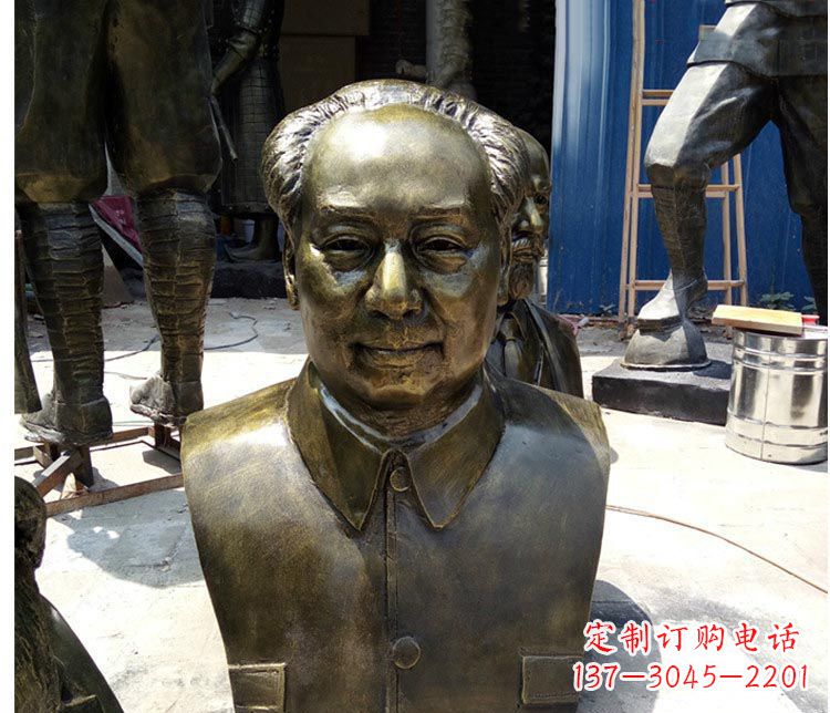 湖南铜雕伟人毛主席胸像