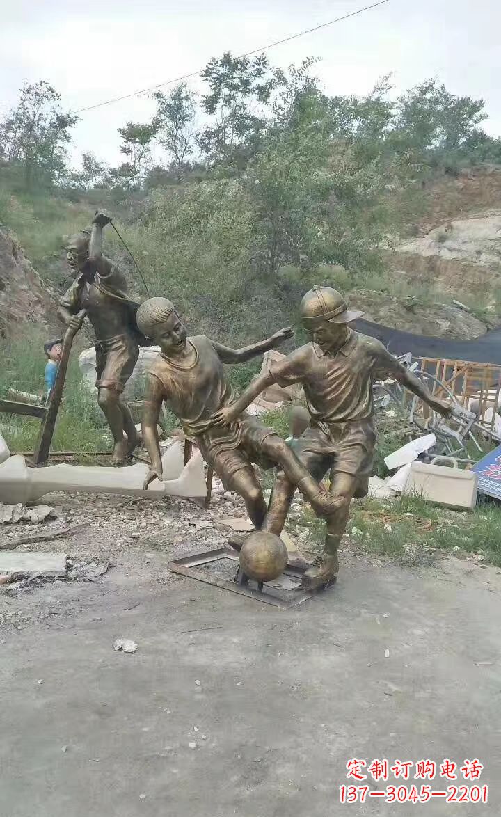 湖南铜雕小孩童趣人物雕塑