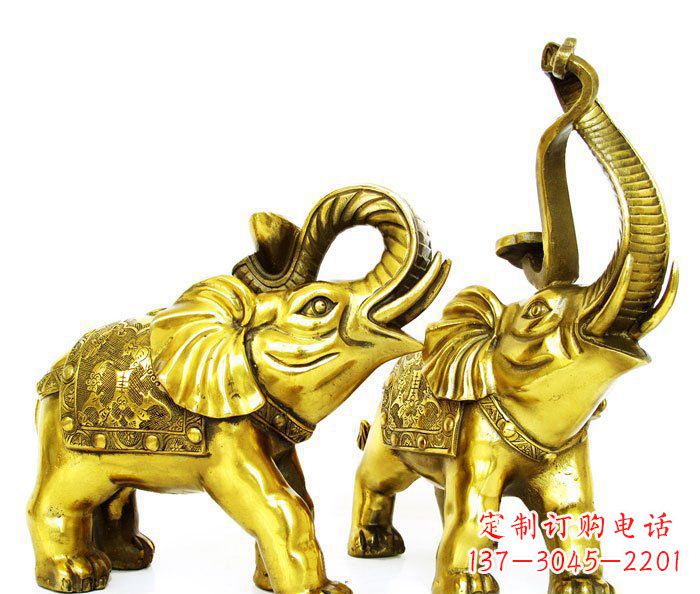 湖南铜雕小象公园动物雕塑