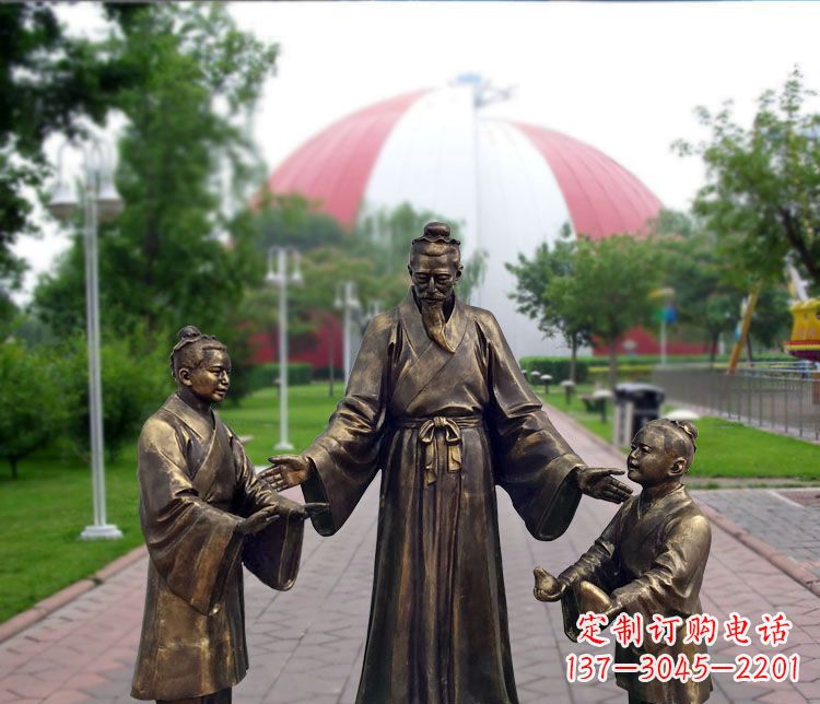 湖南铜雕园林孔融让梨