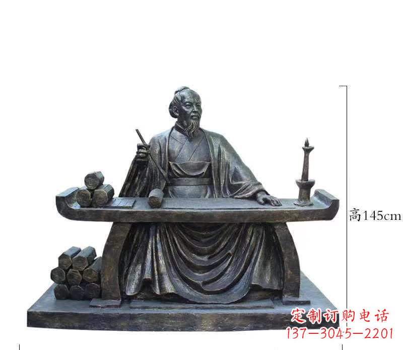 湖南铜雕张仲景人物