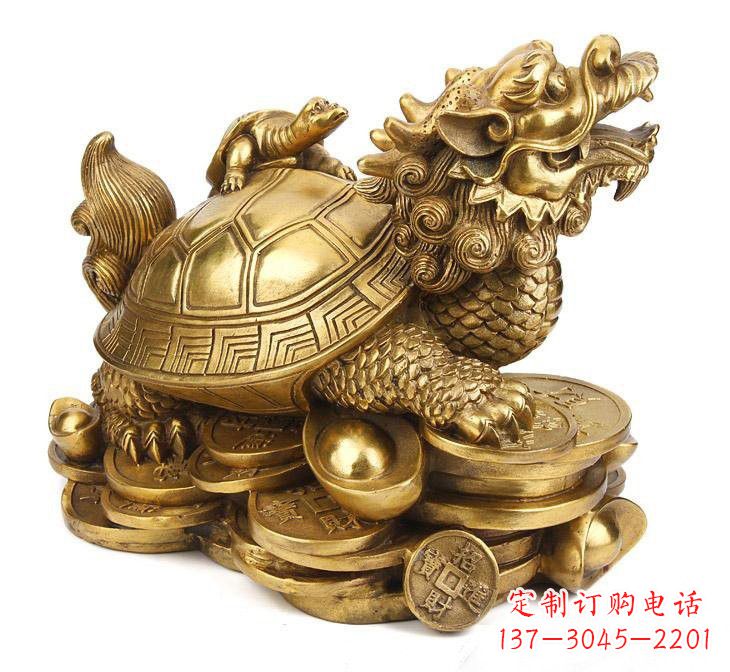 湖南铜雕招财龙龟