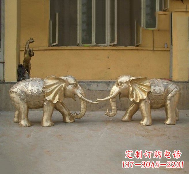 湖南铜雕招财小象