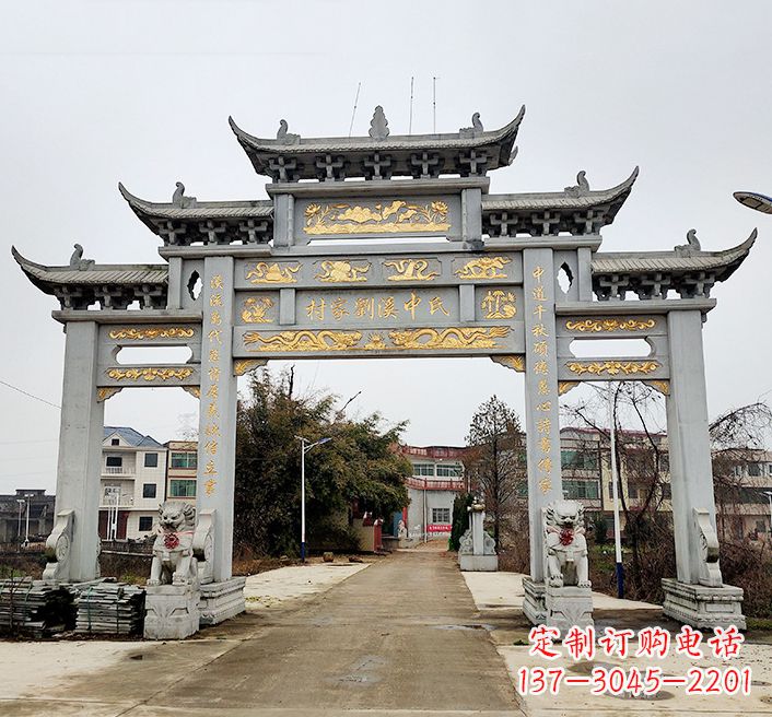 湖南透雕石牌坊