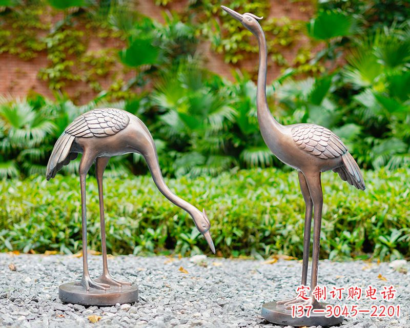 湖南推荐仿真仙鹤动物雕塑