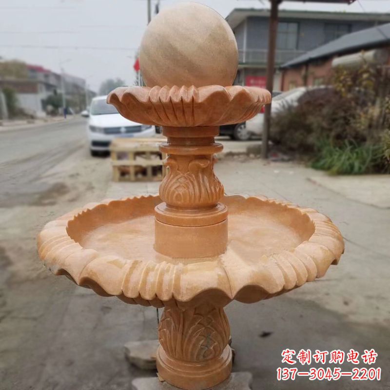 湖南晚霞红风水球
