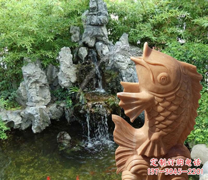 湖南晚霞红鲤鱼喷泉