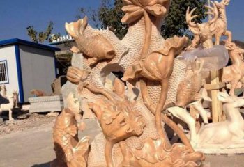 湖南精美而独特的莲花石雕展现家居美学
