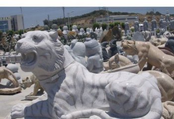 湖南专业雕刻精美的老虎石雕