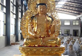 湖南手工精雕如来佛塑像