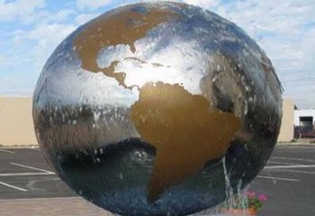 湖南国际化地球喷泉雕塑