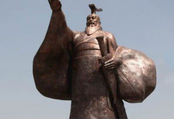 湖南秦始皇铜雕精美塑像，让历史回溯至您身边