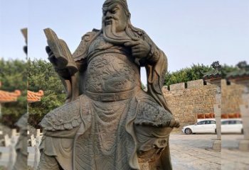 湖南青石关公雕塑，让您的家居更加古典优雅