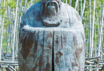 湖南青铜孔子人像雕塑，真实还原历史智慧精神