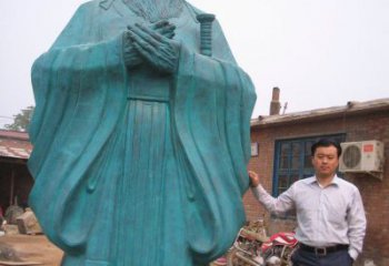 湖南来自中国历史的经典孔子雕塑
